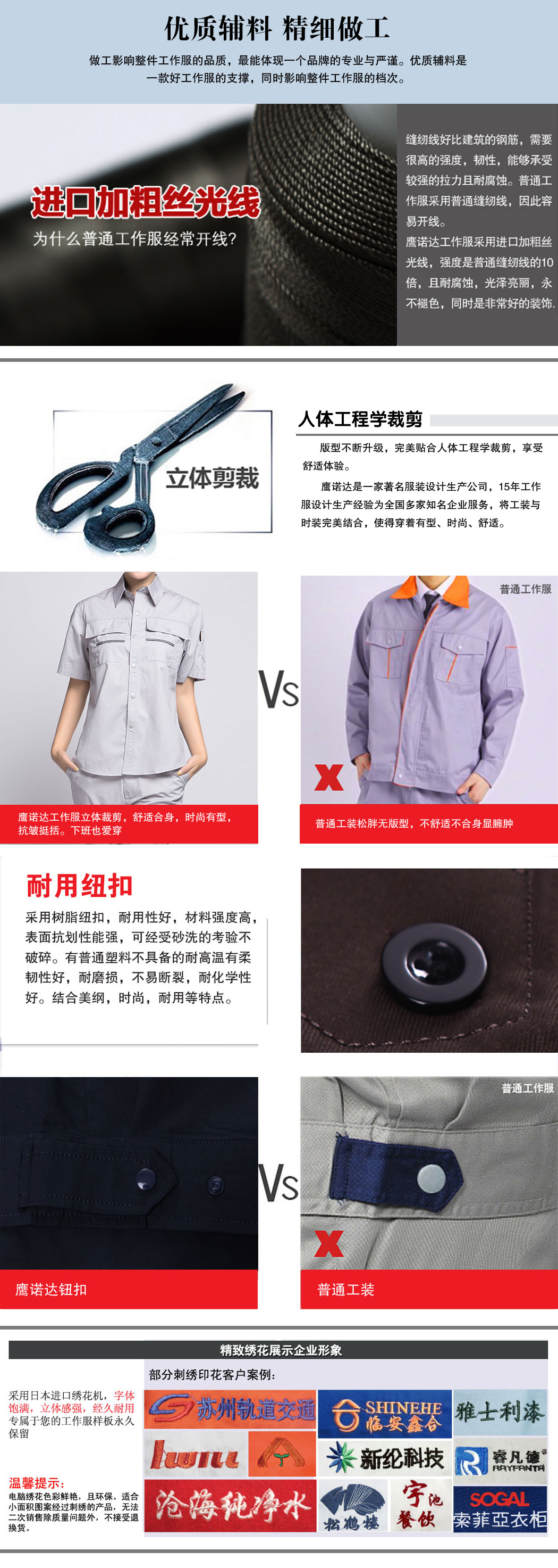 银灰色夏季短袖工作服AD10-4(图2)